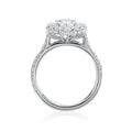 Minimal Cluster Teardrop Simulated Diamond Ring, Delicate Pear Shape Zircon Finger Jewelry view 4