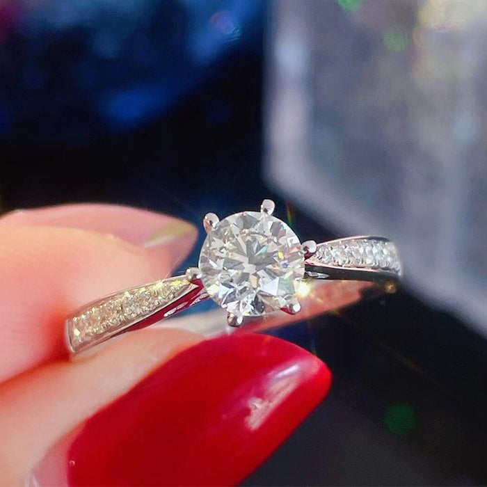 Micro Pave Bridal Wedding Ring Cross Border Hot Selling Women's Engagement Ring