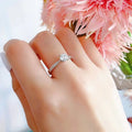 Micro Pave Bridal Wedding Ring Cross Border Hot Selling Women's Engagement Ring view 3