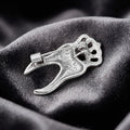 Alloy Rhinestone Crown Tooth Brooch For Unisex Clothing Decoration view 3