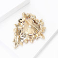 Alloy Rhinestone Heart Brooch For Suits Coats And Dresses view 3