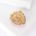 Alloy Rhinestone Strawberry Brooch Pin For Summer Fruit Accessories view 4