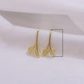 Forest Style Leaf Stud Earrings Fresh Sprout Leaf Ear Hooks Korean Student Clip On Earrings view 5