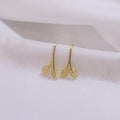 Forest Style Leaf Stud Earrings Fresh Sprout Leaf Ear Hooks Korean Student Clip On Earrings view 7