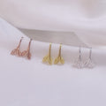 Forest Style Leaf Stud Earrings Fresh Sprout Leaf Ear Hooks Korean Student Clip On Earrings view 3