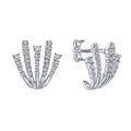 Fashion Luxury Full Rhinestone Claw Ear Clips For Women, Niche Statement Stud Earrings view 2