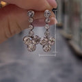 Fashion Flower Zircon Earrings For Women Travel Souvenir Accessory Jewelry view 5