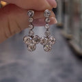 Fashion Flower Zircon Earrings For Women Travel Souvenir Accessory Jewelry view 2