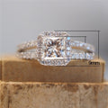 European Vintage Hollow Line Wedding Ring For Women, Micro Pave Zircon Bridal Jewelry Accessory view 5