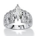 Full Pave Marquise Zircon Ring For Women, Elegant Party And Annual Meeting Jewelry view 3