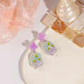 Cute Colorful Acrylic Fruit Popsicle Ice Cream Flower Stud Drop Pendant Dangle Fashion Earrings view 3