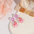 Cute Colorful Acrylic Fruit Popsicle Ice Cream Flower Stud Drop Pendant Dangle Fashion Earrings view 2