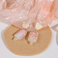 Cute Colorful Acrylic Fruit Popsicle Ice Cream Flower Stud Drop Pendant Dangle Fashion Earrings view 4