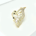 Alloy Zircon Hollow Butterfly Brooch For Shirt And Clothing view 3