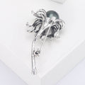 Alloy Pearl Dandelion Brooch Pin For Women's Fashion Apparel Decoration view 4