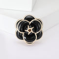 Alloy Enamel Camellia Brooch Pin For Coats Suits And Collars view 4