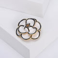 Alloy Enamel Camellia Brooch Pin For Coats Suits And Collars view 5