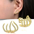 Trendy Metal Irregular Five Claw Clip On Stud Earrings For Women view 6