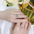 Sparkling Water Drop Zircon Ring For Women, Fashion Light Luxury Hand Jewelry Gift view 4