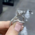 Three Set European American Couple Ring Combination Popular Engagement Matching Rings view 4