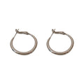 Korean Copper Geometric Circle Hoop Earrings Minimalist Metal Cool Style Fashion Jewelry For Women view 5