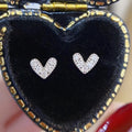 Mini Heart Zircon Stud Earrings For Women Micro Paved Tiny Sleep Friendly Ear Jewelry view 2
