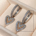 Creative Hollow Heart Drop Earrings For Women Sweet Love Dangle Earrings Valentine Gift Jewelry view 5
