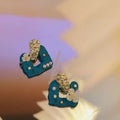 Silver Needle Rose Flower Pearl Drop Earrings For Women Korean Fresh OL Floral Jewelry view 4