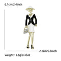 Alloy Enamel Handbag Lady Brooch Pin For Suit And Cardigan Decor view 4