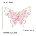 Metal Alloy Enamel Butterfly Brooch For Suit And Coat Decoration view 5