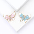 Metal Alloy Enamel Butterfly Brooch For Suit And Coat Decoration view 2