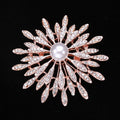 Alloy Full Rhinestone Sunflower Brooch Pin For Suit Collars view 4