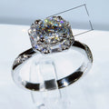 Classic Womens Square Cushion Zircon Ring, Sparkling Fashion Jewelry For Business Event Styling view 5