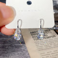 Luxury Lightweight Zircon Drop Earrings For Round Face Women Spring Fashion Jewelry view 4