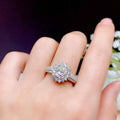 Elegant Flower Bud Zircon Ring For Women, European American Wedding Finger Accessory view 3
