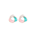 Enamel Cartoon Studs Yellow Duck Tropical Fish Starfish Sun Fruit Flower Asymmetric Alloy Earrings view 5