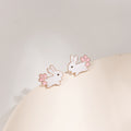 Enamel Cartoon Studs Yellow Duck Tropical Fish Starfish Sun Fruit Flower Asymmetric Alloy Earrings view 4
