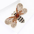 Alloy Rhinestone Bee Brooch Pin For Suits And Cardigans view 3