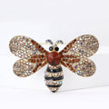 Alloy Rhinestone Bee Brooch Pin For Suits And Cardigans view 1