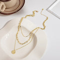 Light Luxury Pearl Spliced Multi Layer Bow Letter Collarbone Chain Sweet Cool Choker Necklace view 4