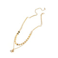 Light Luxury Pearl Spliced Multi Layer Bow Letter Collarbone Chain Sweet Cool Choker Necklace view 5