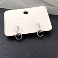 Minimalist Hollow Double Hoop Ear Cuffs Twisted Geometric Commuter Earrings For Women view 1