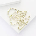 Alloy Hollow Face Brooch For Women's Blazer And Coat Decoration view 3