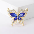 Alloy Rhinestone Butterfly Brooch Fashion Insect Lapel Pin For Apparel view 6