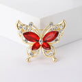 Alloy Rhinestone Butterfly Brooch Fashion Insect Lapel Pin For Apparel view 3