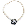 Gold Plated Pearl Flower Necklace French Baroque Fashion Choker For Women view 5