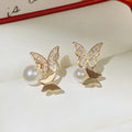 Korean Asymmetric Bow Stud Earrings With Faux Pearl Fashion Temperament Earrings For Women view 4