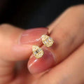 Elegant Teardrop Pear Shape Zircon Stud Earrings For Women, Copper Platinum Plated Sparkle Earrings view 6