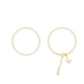 Vintage Chinese Style Pearl Butterfly Bat Charm Jingle Bangle For Women view 5