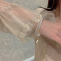Vintage Chinese Style Pearl Butterfly Bat Charm Jingle Bangle For Women view 4
